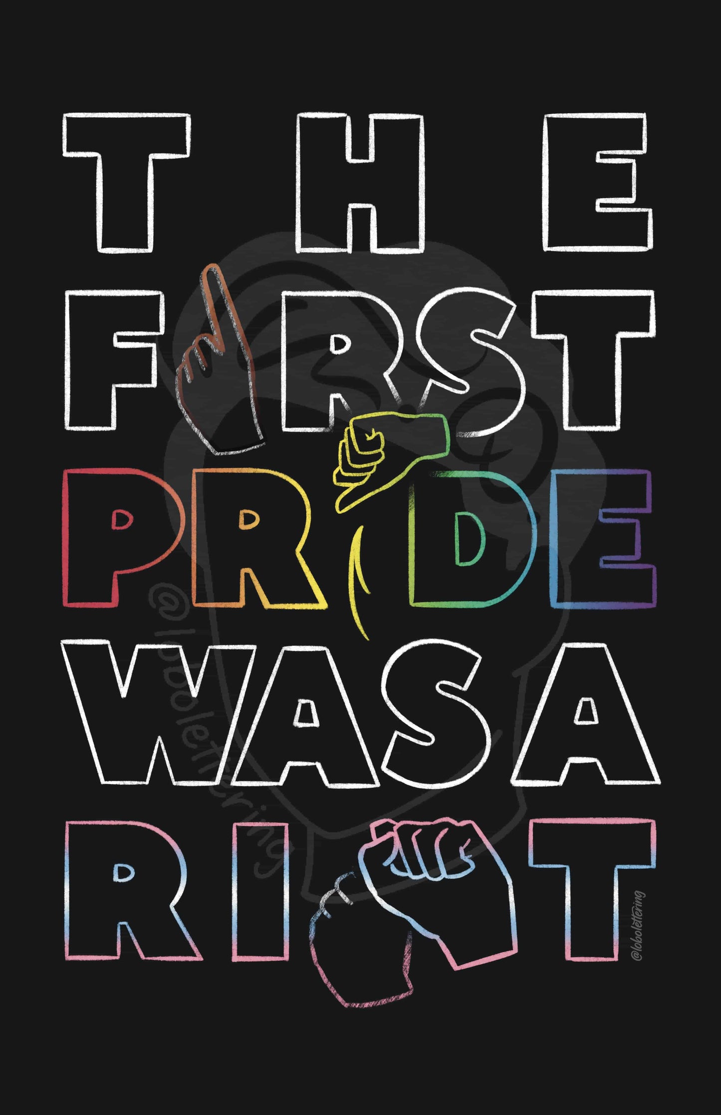 "The First Pride Was A Riot" | ASL Poster